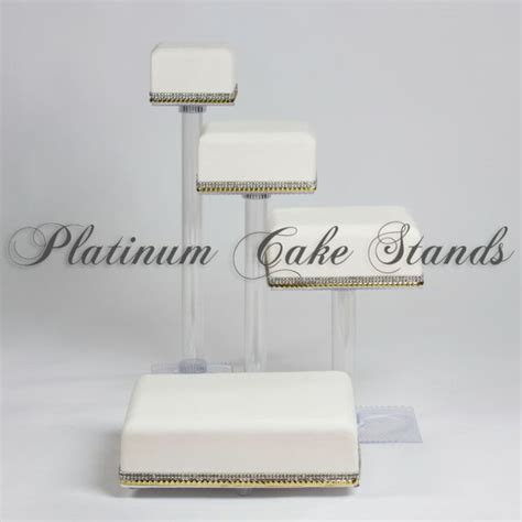 Platinumcakeware 4 Tier Cascade Wedding Cake Stand Style 4a For Sale