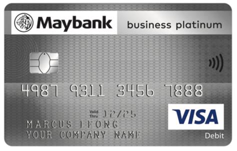 Maybank Business Platinum Visa Debit Card Brands For Good