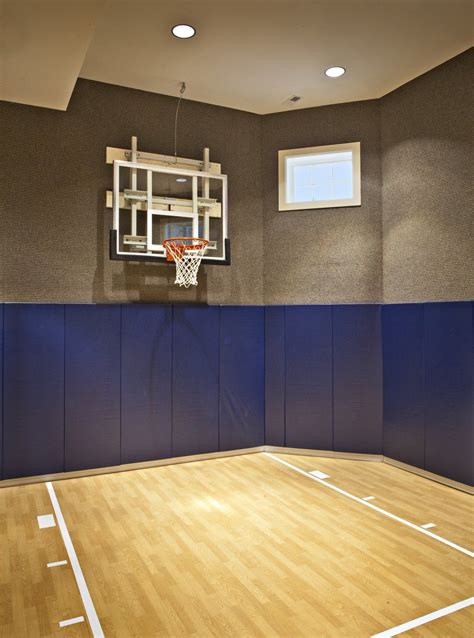 Custom Basement Sports Court In Oak Brook Il Basement Indoor