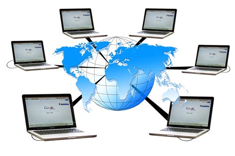 Computer Network Around The World Free Image Download