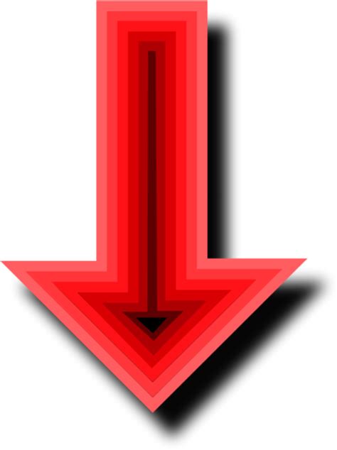 Free Red Arrow Down Download Free Red Arrow Down Png Images Free Cliparts On Clipart Library