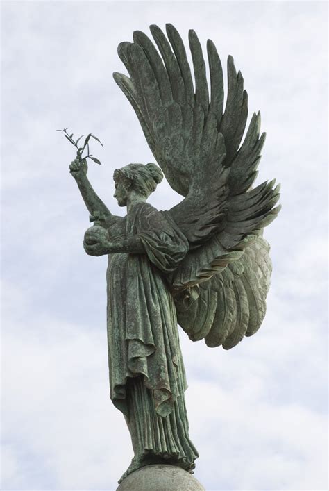 Peace Statue By Austriaangloalliance Angel Statues Cemetery Angels