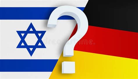 Relación Entre Israel Y Alemania Stock De Ilustración Ilustración De
