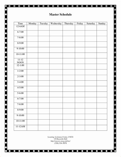Time Management Chart Template Luxury 3 Weekly Schedule Template Pdf