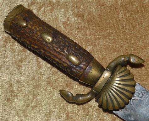 ﻿german Hunting Knife Dagger 19th C Antique Weapon Store