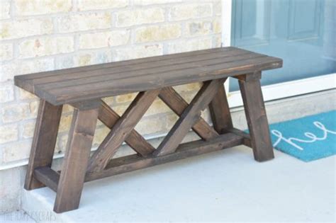 Diy Front Porch Bench The Happy Scraps