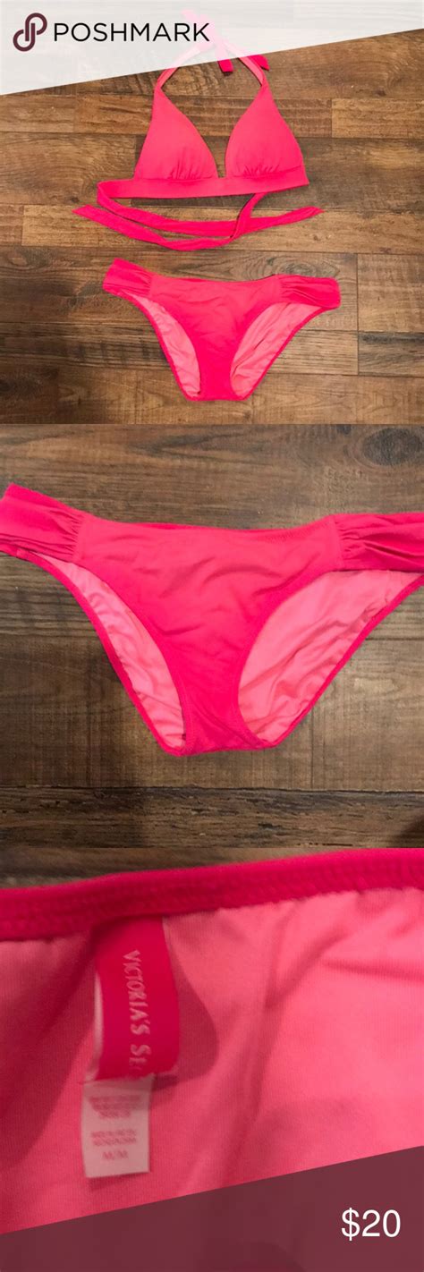 Victorias Secret Bathing Suit Victorias Secret Hot Pink Bikini Size