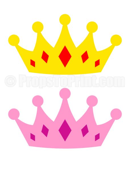 23 Free Printable Summer Photo Booth Props Crown Prop