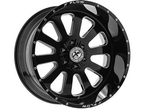 Xf Flow Offroad Milled Gloss Black Xfx 302 Wheels Havoc Offroad