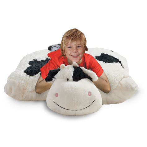 Pillow Pets Signature Jumboz Cozy Cow Oversized Stuffed Animal Plush