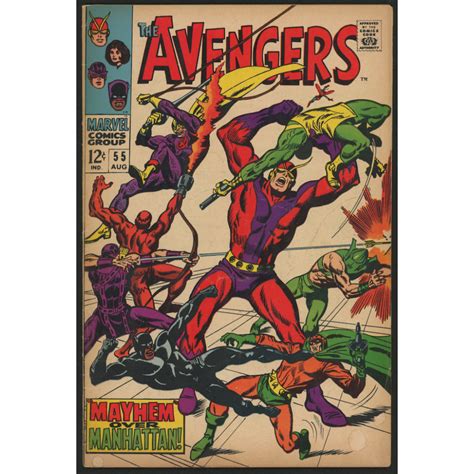 1968 The Avengers Issue 55 Marvel Comic Book Pristine Auction