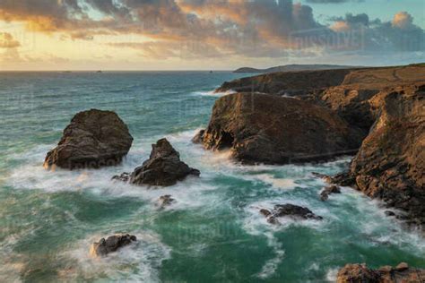 Dramatic Coastal Scenery Near Trevose Head In North Cornwall England