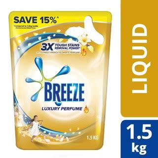 The light, delightful scent of gain moonlight breeze liquid laundry detergent will make your nose feel like it's in paradise. Breeze Liquid Detergent Refill 1.5/1.8kg | Shopee Malaysia