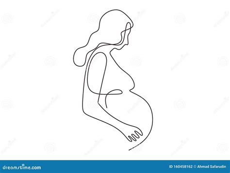 Art And Collectibles Digital Prints Line Art Pregnant Woman Digital Download One Line Drawing