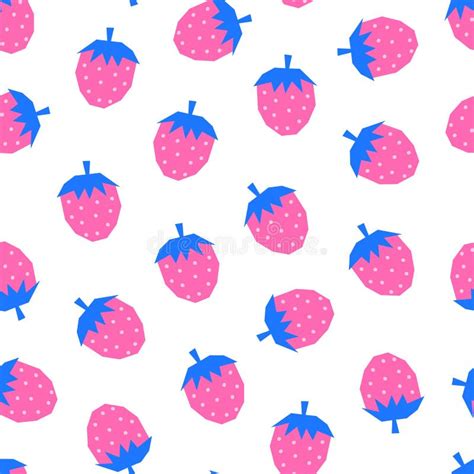 Pink Repeating Pattern Strawberry Stock Illustrations 565 Pink