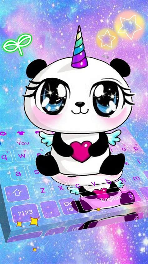 Galaxy Unicorn Panda Emoji Keyboard Theme For Android Apk Download