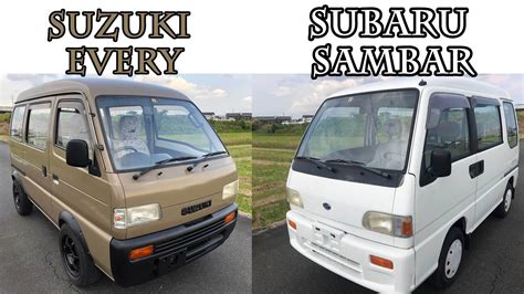 Suzuki Every Subaru Sambar Kei Van Overview Youtube