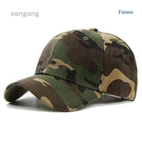 Fasuse Camouflage Cap Baseball Cap Mens Army Military Camo Cap Baseball