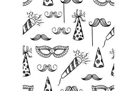 Birthday Party In Seamless Pattern Graphic By Padmasanjaya · Creative Fabrica