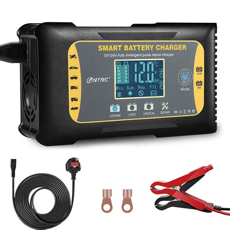 Haisito Car Battery Charger 10amp 12v10a 24v5a Automatic Car Battery