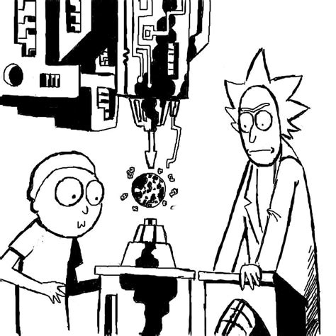 Rick And Morty Sheet 12 Coloring Page Download Print Or Color