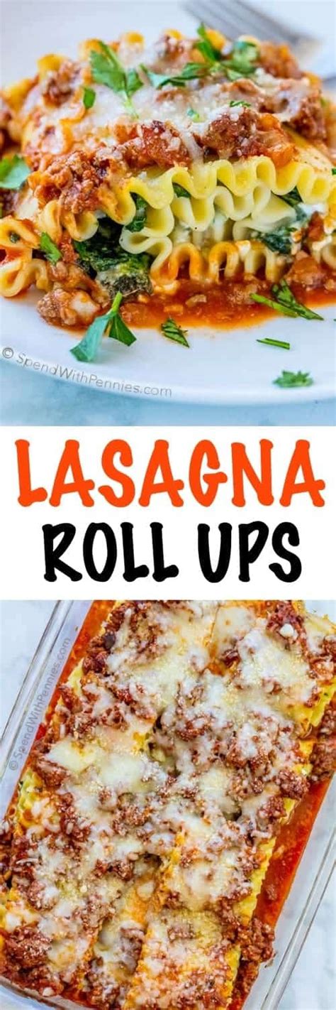 Lasagna Roll Ups Spend With Pennies