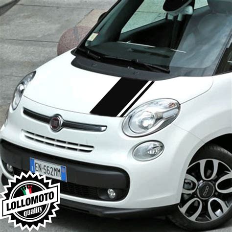 Acquista Striscia Adesiva Cofano Fiat 500 L Bonnet Stripes Decal