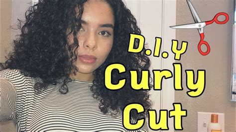 Diy How I Cut My Curly Hair Youtube