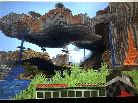 Seed 1846364397 Very Beautiful Floating Island 50 Blocks From 0 0 R