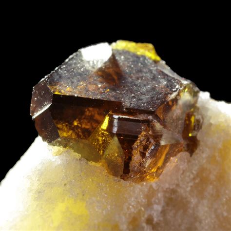 Sphalerite Gem Crystals On Dolomite Lengenbach Quarry Fäld Binn