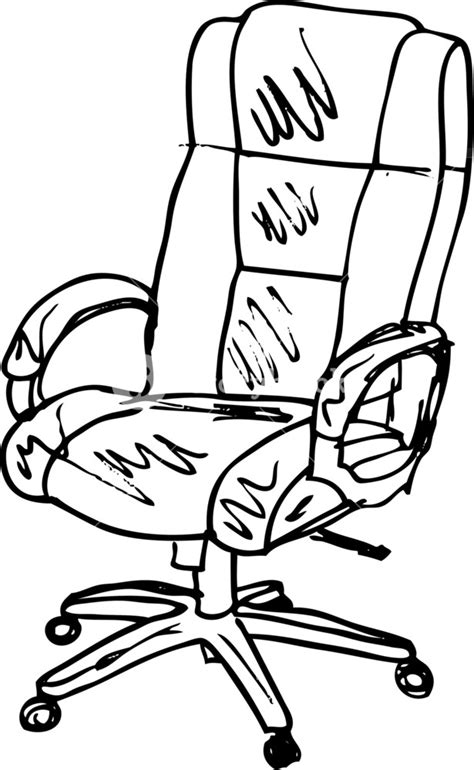 Sketch Of Office Chairs Vector Illustration Royalty Free Stock Image