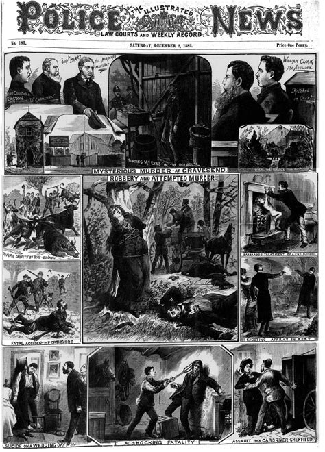 The Illustrated Police News Victorian Illustration Book Illustration
