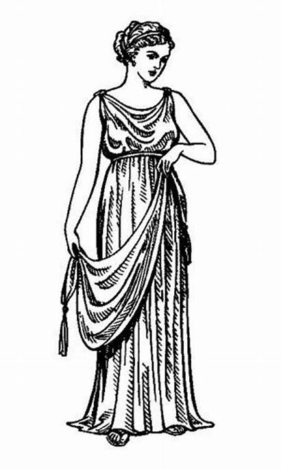 Ancient Greece Coloring Roman Greek Pages Clothing