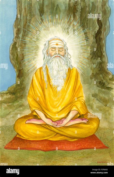 Künstler Manivelu St Sadhu Swami Sannyasin Hinduistischen Glauben