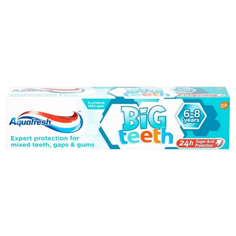 Aquafresh Big Teeth Toothpaste 50ml Dental Care Bandm