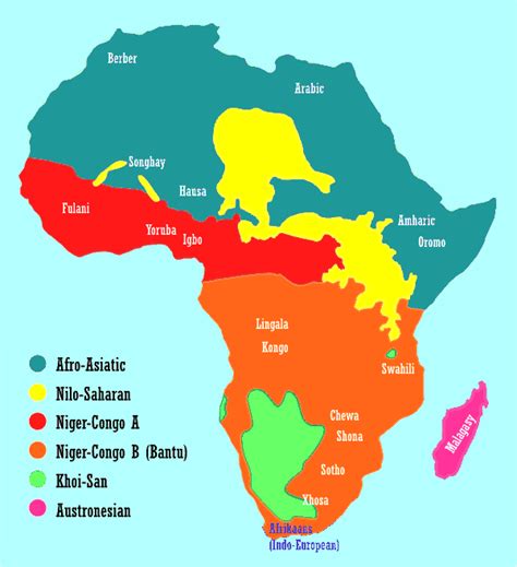 Language Map Of Africa Metro Map