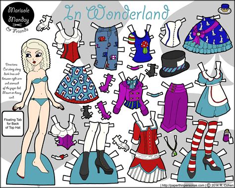 Margot In Wonderland Full Color Paper Doll To Print • Paper Thin