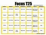 Pictures of T25 Workout Exercises