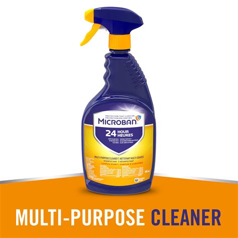 Microban Hour Multi Purpose Cleaner And Disinfectant Spray Citrus Scent Fl Oz Walmart Com