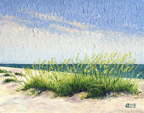 Audras Oil Paintings Beach Grass Iii 2012 8 X 10