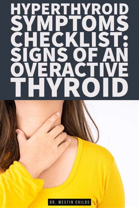 Hyperthyroid Symptoms Checklist Signs Of An Overactive Thyroid