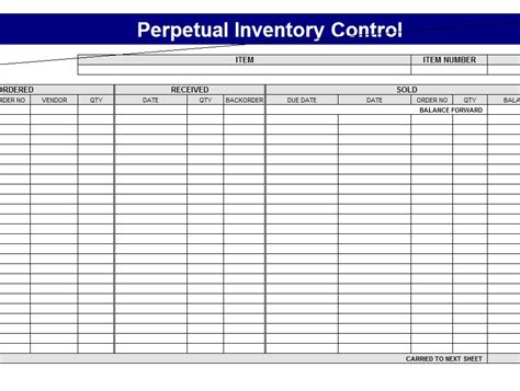 Simple Inventory Sheet Template Doctemplates