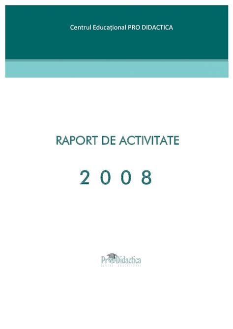 PDF RAPORT DE ACTIVITATE prodidactica md Managementul schimbării