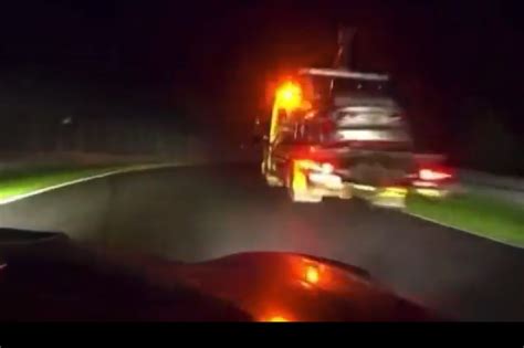 Scary Nurburgring Slalom Between Tow Truck And Ambulance Then The