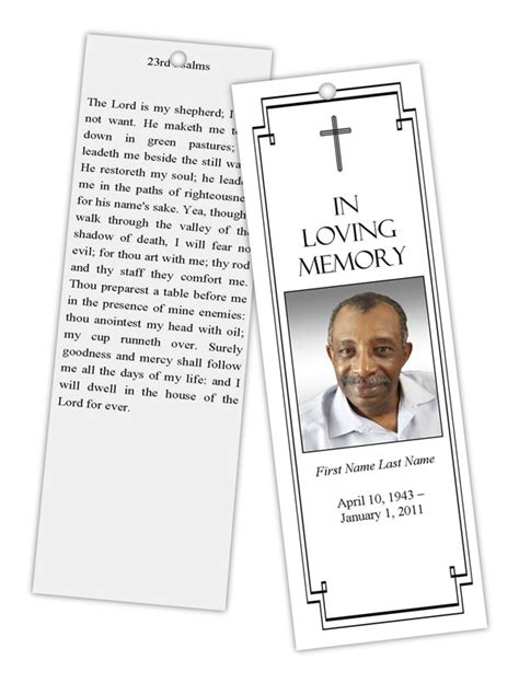 Classic Cross Trifold Funeral Program Template Elegant Memorials Caf