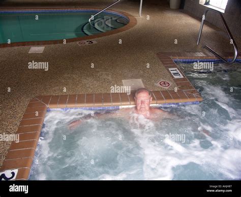 Resting Head Against Side Of Hot Tub Hi Res Stock Photography And