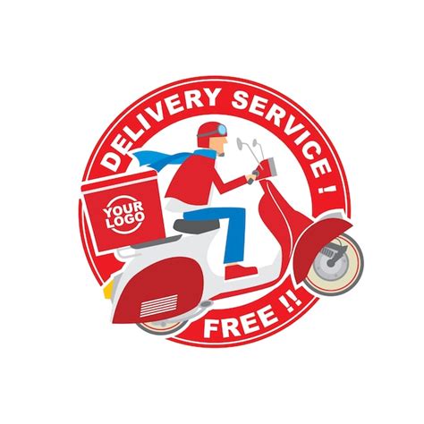 Restaurant Delivery Service Logo Design Template Vector Premium Download