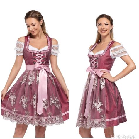 Glorystar Dresses Oktoberfest Dress German Dirndl Costume For