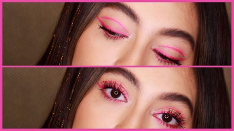 Delineado Rosa Neon Neon Pink Eyeliner Mirandbeauty 💖 Youtube