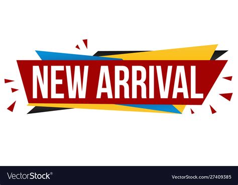 New Arrival Banner Design Royalty Free Vector Image